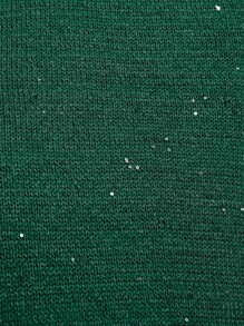 AiiRZ Sparkly Knit Maxi Skirt Festive Holiday Evening Ribbed Waistband Shimmer Party Long Winter Occasion Wear