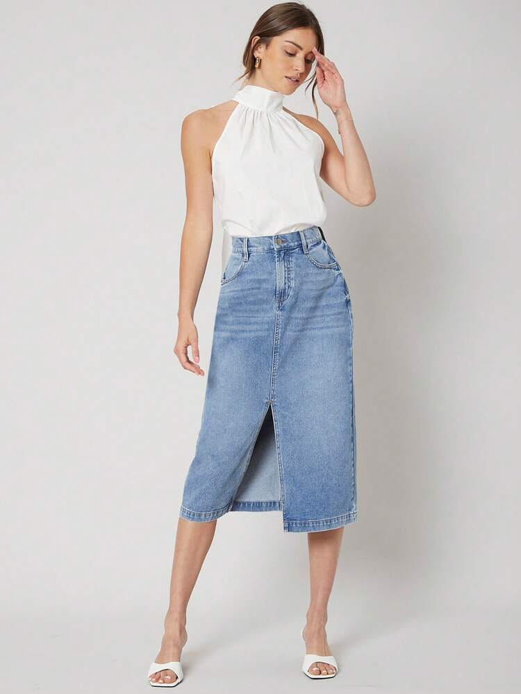 MOTF PREMIUM TIE BACK TOP - White - View 9