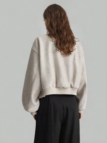 Ontre 女式 2025 新款春季黑色时尚亮片点缀无袖中长款派对连衣裙，灰色 - 杏色 - 查看 4