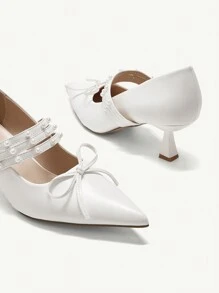 CUCCOO CHICEST Pointed Toe Low Heel Floral Elegant Women High Heel Pumps For Christmas And New Year Holiday Vibe Fall And Winter Valentines