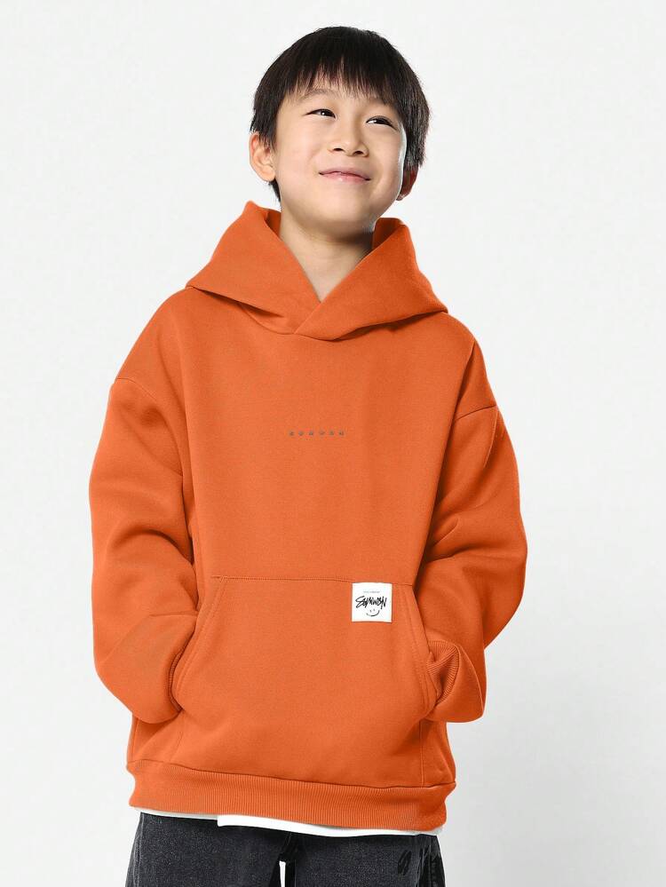 Oversized Drawstring Fleece Hoodie