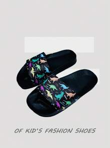 Kids Cartoon Casual Home Slippers, Spring/Summer - Multicolor - View 3