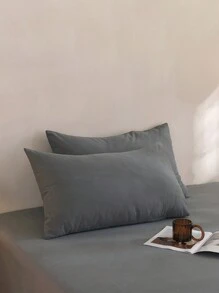 1 件深灰色枕套，可洗，无填充物 - 深灰色 - 查看 6