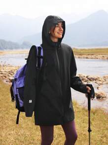 In My Nature In My Nature Women's Casual Outdoor Rain Jacket, Simple & Fashionable For Everyday