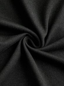 Slaydiva Simple Casual Women's Autumn-Winter Stretchy T-Shirt With Half-Neck Zipper, V-Neck, And Tight Long Sleeves ,Black- B - Black - View 4