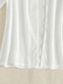 Swim Vcay 女士时尚褶皱工艺随机和服外套夏季