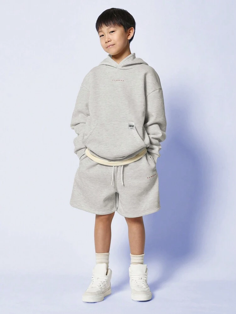 Tween Boys Overhead Hoodie And Short 2 Piece Set