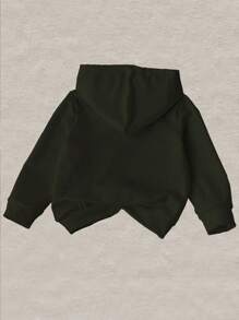 Young Boy Christmas Reindeer & Snowflake Hooded Sweatshirt