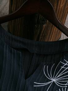 SHEIN LUNE Blouse brodée pour femmes en grandes tailles, nouvelle arrivée pour l'automne/hiver