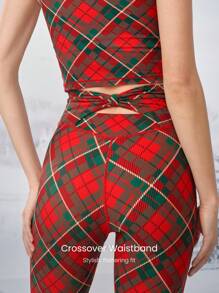 GLOWMODE 31" FeatherFit™ High Waist Flare-Leg Leggings Christmas Gifts Holiday  Low Impact Yoga Daily Spring Summer - Multicolor - View 3