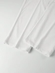 Manfinity Homme Men Solid Hooded Drop Shoulder Sweatshirt & Pants - White - View 5