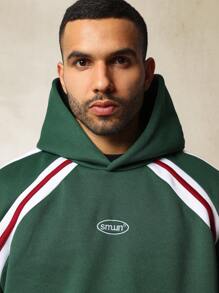 SUMWON Athletic Varsity Style Hoodie Sweatshirt Oversized Winter Fleece Pullover With Kangaroo Pocket Casual Streetwear Fall Essential - Multicolor - View 4