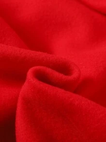 SHEIN Sudadera informal de niña preadolescente de punto polar con decoración de araña de strass, manga larga, para otoño/invierno - Rojo - Ver 6