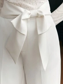 MOTF PREMIUM QUẦN VEST CẮT TAY CẮT EO THẮT NÚT - trắng - Xem 3