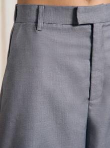AiiRZ Turn Up Tailored Wide Leg Trousers