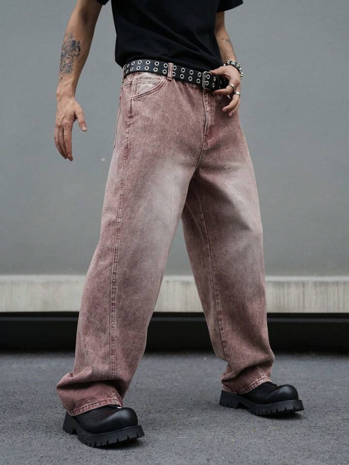 Manfinity Hypemode デニム パンツ メンズ ルーズフィット