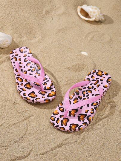 1 双儿童泡沫拖鞋，EVA 纯色防滑运动凉鞋，卡通动物图案