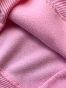 Manfinity EMRG Men's Graphic Print Pocket Pink Hoodie Pullover Sweatshirt - Pink - View 8