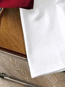 Attitoon Camiseta de manga corta de estilo suelto con cuello redondo y gráfico de gato minimalista casual para mujer, adecuada para el verano