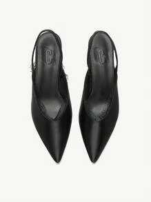 CUCCOO CHICEST Women's Black Pointed Toe Elegant Work High Heels - Black - View 2