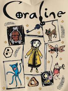 Glissea 少女印花休闲简约长袖卫衣 - 杏色 - 查看 6