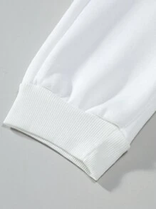 Aesthetic Post 男士字母印花口袋松紧腰带抽绳休闲运动裤 - 彩色 - 查看 6