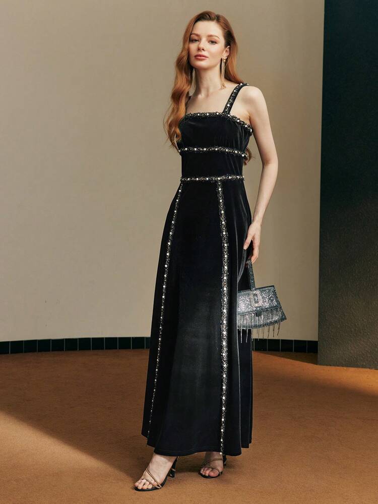 Vestido camisero con cinta de contraste