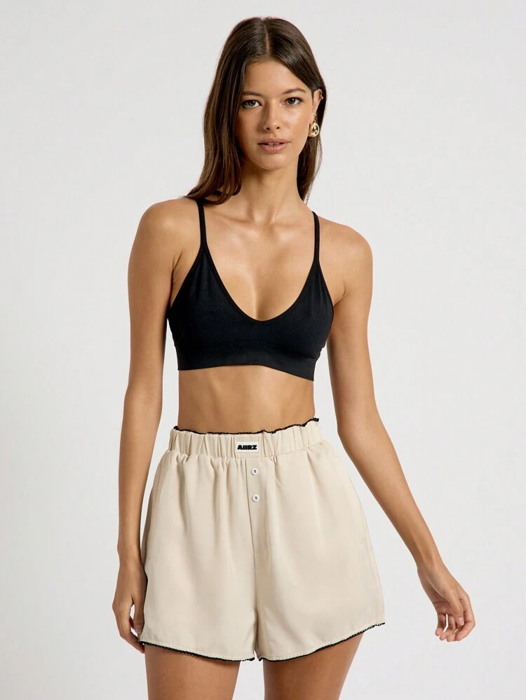 Twin Pack Of Satin Logo Shorts