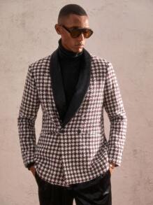 AKNOTIC Party 2pcs Men's Slim Fit Casual Suit Set, Appropriate For Autumn - Multicolor - View 6