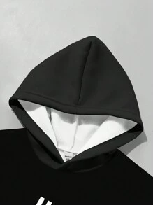 Gradient & Minimalist Line Print Sweatshirt For Tween Boys, Digital Allover Print Casual Pullover - Multicolor - View 3