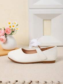 Pretty Girls' Flat Campus Casual Shoes, Spring/Autumn - White - View 5