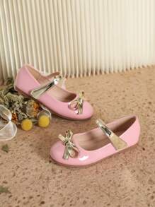 1 Pair Fashionable & Elegant Flat Shoes, Suitable For Autumn/Winter - Pink - View 4