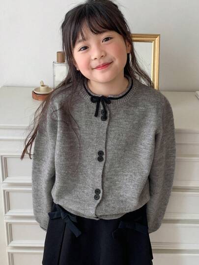 Dazy Kids 秋季少女开衫毛衣