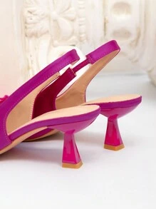 CUCCOO CHICEST Eleganti sandali da donna con punta appuntita e tacco alto, slacciati sul retro, con mini fiocco, scarpe da vestire  di colore grazioso, adatte per appuntamenti/San Valentino