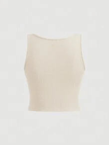 SHEIN MOD 2pcs Asymmetrical Casual Women Sweatshirt Set, Gray - Mocha Brown - View 4