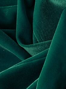 GlowEve Women's Autumn/Winter Fashion Velvet Suit Set Fall Cloth For Women - Dark Green - View 5