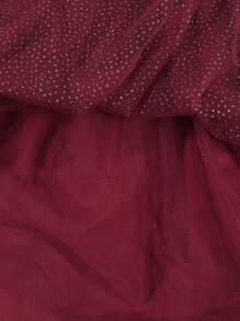 Robe de soirée élégante pour préadolescentes en velours, patchwork, pailletée et en maille, pour Noël, automne/hiver