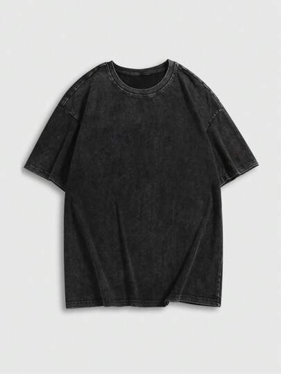 Street Life Camiseta de manga corta con estampado vintage de copos de nieve para hombre, adecuado para uso casual en primavera/verano