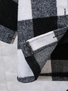 SHEIN Infant Girl Classic Plaid Jacket And Hoodie Sweat Pants, Comfortable For Autumn/Winter