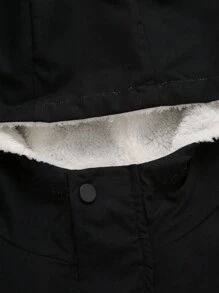 休闲酷炫青少年男孩山地印花舒适长袖连帽羊毛夹克