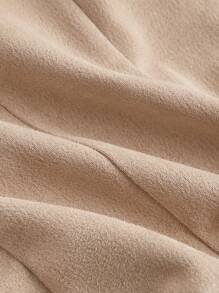 SHEIN MOD Lace Up Front Brown Center Front Lace-Up Eyelets Tank Top Without Blouse - Khaki - View 4