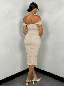 SHEIN BAE Hellgelbes Spitzenkleid Urlaubskleid Sommerkleid Sommerkleid Frühlingskleid Pastellkleid Strandkleid Damenkleid Langes Strandkleid Sommermaxi-Kleid Sommeroutfits für Frauen/Frühlingskleidung/Valentinstag-Outfit/Karneval/Strandurlaubs-Outfits