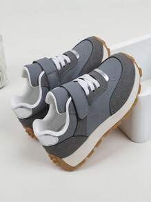 1 Pair Children Casual & Comfortable Outdoor Sports Shoes For Boys And Girls, All Season - Grey - View 6