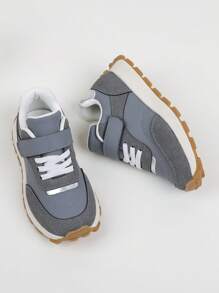 1 Pair Children Casual & Comfortable Outdoor Sports Shoes For Boys And Girls, All Season - Grey - View 3