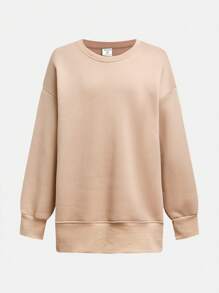 SHEIN Tween 女童两件套休闲舒适宽松圆领运动衫 - 彩色 - 查看 6