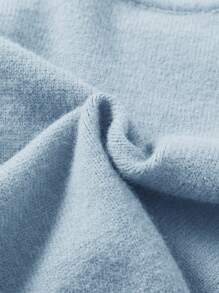 LMoss Kids Suéter casual de cuello redondo con ajuste ceñido y estampado floral para niña joven en otoño/invierno - Multicolor - Ver 6