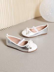 1 Pair Girl Beautiful Casual Shoes, Suitable For Autumn/Winter - Silver - View 3