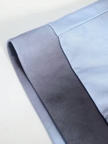 Manfinity EMRG Chaqueta con capucha con bloqueo de color e impresión de letras con bolsillo para hombre, chaqueta de manga larga con cierre de cremallera para usar en la calle