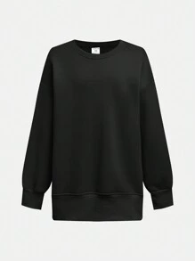 SHEIN Tween 女童两件套休闲舒适宽松圆领运动衫 - 彩色 - 查看 9