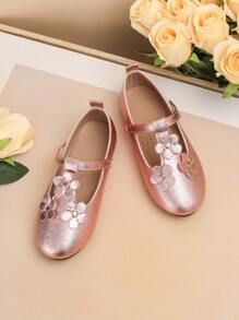 Fashionable & Versatile Children Flat Shoes, New Style Girls Bowknot Casual Shoes
